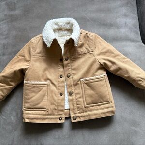 Rylee + Cru Tan Sherpa-Lined Jacket